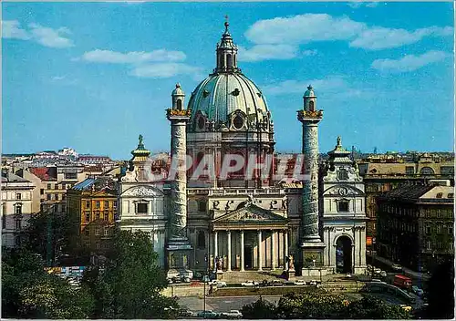 Moderne Karte Vienne Eglise de St Charles