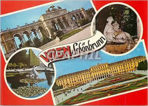 Moderne Karte Vienne Gloriette Schoner Brunnen Schlob Schonbrunn