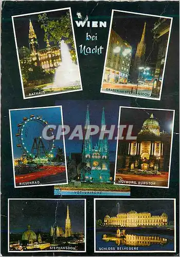 Cartes postales moderne Vienne de Nuit