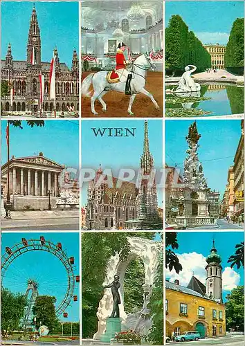 Cartes postales moderne Souvenir de Vienne Parlement Stephansdom Grabel