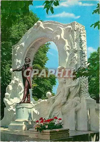 Moderne Karte Vienne Monument a Johann Strauss