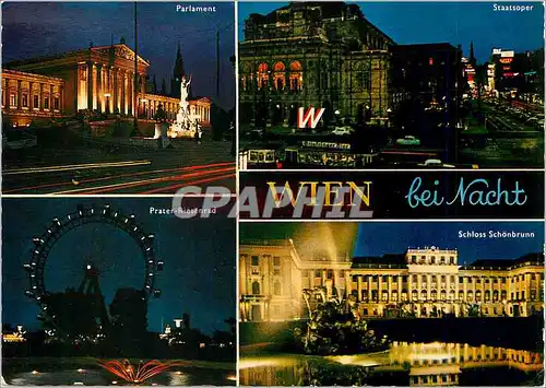 Cartes postales moderne Vienne Illuminee