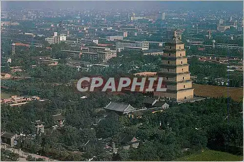 Moderne Karte Bird's Eye view of the Big Wild Goose Pagoda