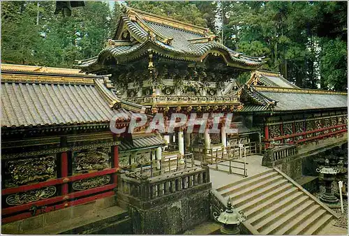 Moderne Karte Yomeimon Gate at the Nikko Toshogu Shrine