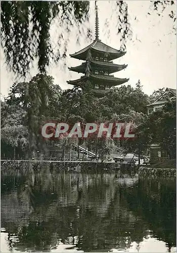 Moderne Karte Five storied Pagoda Kofukuji Temple Nara