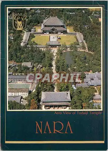 Moderne Karte Nara Aero View of todaiji Temple