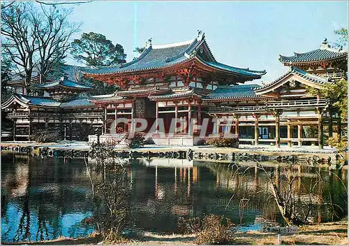 Cartes postales moderne Hoodo (Salle du Phoenix) de Uji Byodoin Santuario Fenix Del Templo Byodoin Kyoto