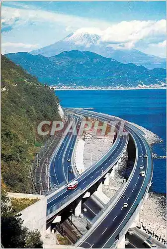 Cartes postales moderne Tomei High Way Mt Fuji From Yui seaside (Shizuoka Pref)