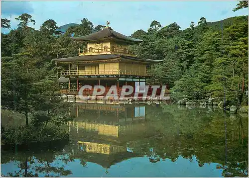 Cartes postales moderne Kinkakuji or Golden Pavilion Yoshimitsu Ashikaga The Constructed this Golden Pavilion in Kyoto i