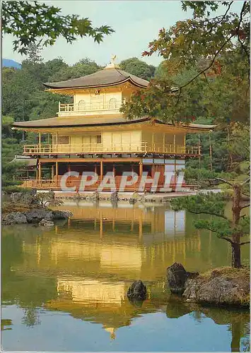 Cartes postales moderne Ralaton Ji Temple Golden Pavilion and Kyoto Chi pond