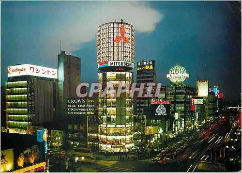 Cartes postales moderne Nightime Ginza Une nuit d Ginza Mitsubishi Washington