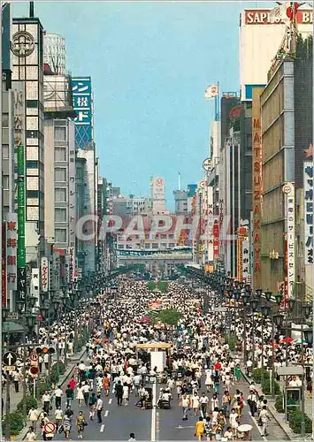 Cartes postales moderne Ginza Street on Sunday Calle de Ginza Tokyo