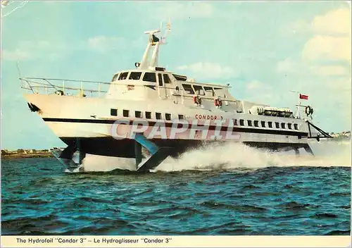 Cartes postales moderne Le Hydroglisseur Condor3 Assurent les Liaisons les plus Rapides et les plus Pratiques entre Jers