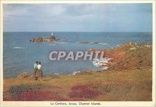 Moderne Karte la Corbiere Channel Islands Jersey