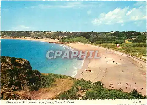 Cartes postales moderne Ouaisne and St Brelade's Bays Channel Islands Jersey