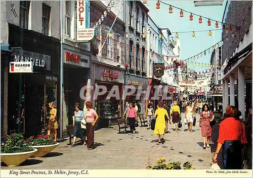 Moderne Karte King Street Precinct St Helier Jersey CI