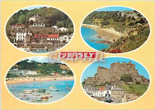 Cartes postales moderne St Aubins Bay St Brelades Bay Portelet Bay Mont Orgueil Castle Jersey