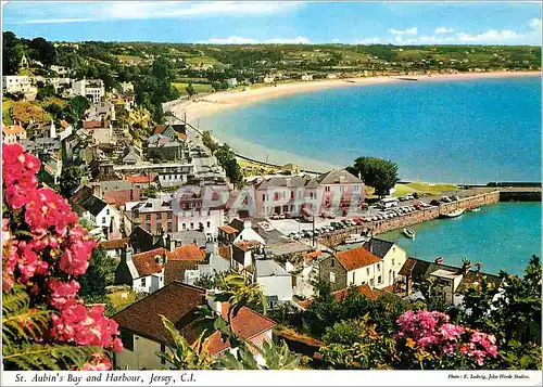 Cartes postales moderne St Aubin's Bay and Harbour Jersey CI
