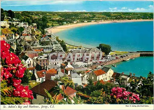 Cartes postales moderne St Aubin's Bay and Harbour Jersey CI