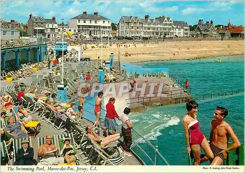 Cartes postales moderne The Swimming Pool Havre des Pas Jersey CI