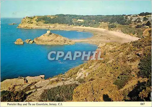 Cartes postales moderne Portelet Bay ant Ile au Guerdain Jersey CI