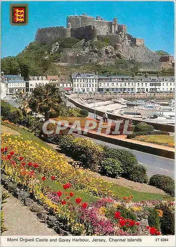 Cartes postales moderne Mont Orgueil Castle and Govey Harbour Jersey Channel Islands