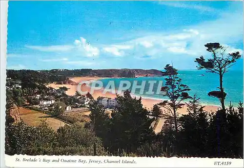Cartes postales moderne St Brelade's Bay and Ouaisne Bay Jersey Channel Islands