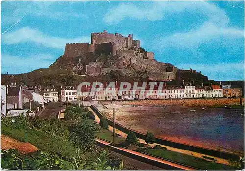 Moderne Karte Vers Orient Jersey Chateau De Mont Orgueil