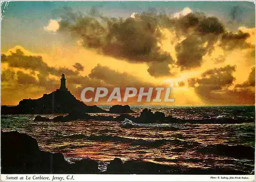 Cartes postales moderne Sunset at la Corbiere Jersey CI