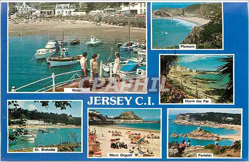 Cartes postales moderne Rozel Plemont Havre Des Pas St Brelades Portelet Jersey CI
