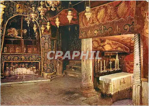 Moderne Karte Bethleem Grotte de la Nativite