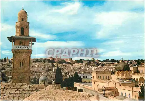 Cartes postales moderne Jerusalem Vue Generale a Droite Couvent de l'Ecce Homo