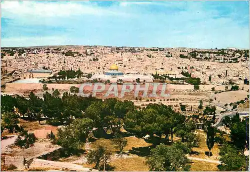 Moderne Karte Vue Generale de Jerusalem du Mont des Olives