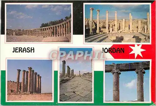 Moderne Karte Jerash Jordan
