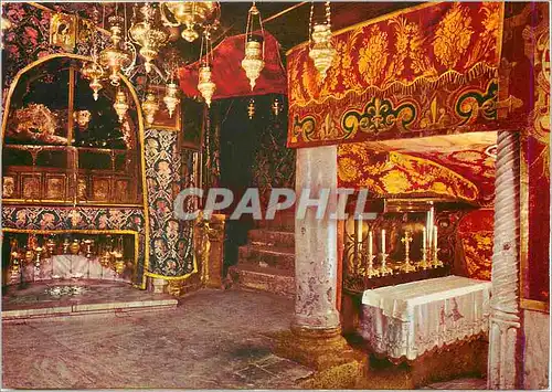 Moderne Karte Bethleem Grotte de la Nativite