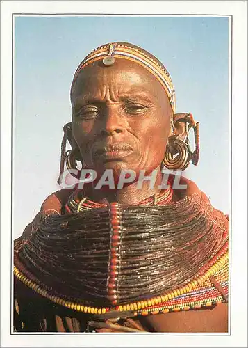 Moderne Karte Femme Samburu Kenya