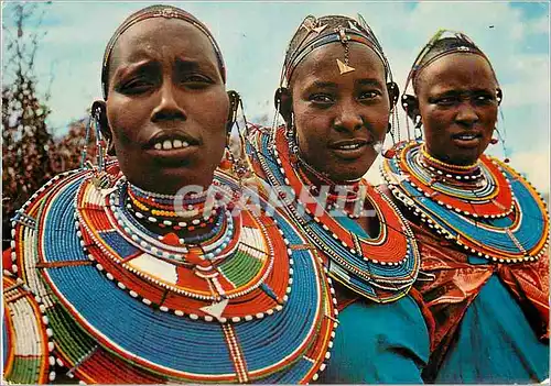 Moderne Karte Masai Woman