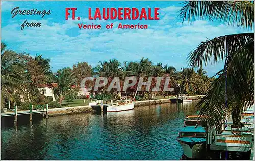 Cartes postales moderne Greetings from Ft Lauderdale Venice of America Florida
