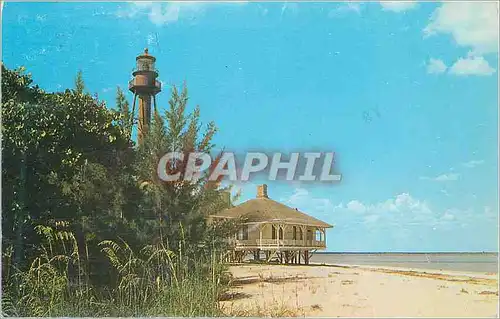 Moderne Karte Lighthouse Point On Tropical Sanibel Island Florida