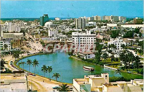 Moderne Karte This is an Aerial View of Famed Lake Pancoast Named After One of the Original Pianeers of Miami