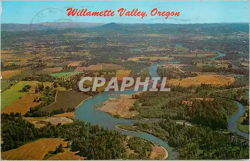 Moderne Karte Willamette Valley Oregon