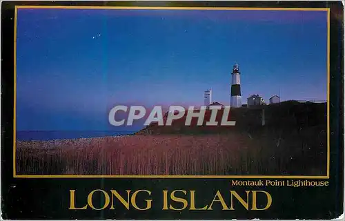 Moderne Karte Long Island Montauk Point Lighthouse