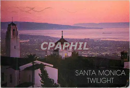 Moderne Karte Santa Monica Twilight By California