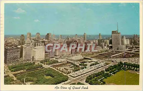 Moderne Karte Air View if Grant Park Chicago