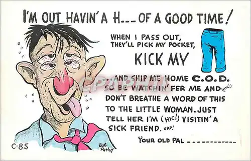 Cartes postales moderne I'm out Havin'a H of good Time