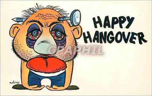 Cartes postales moderne Happy Hangover