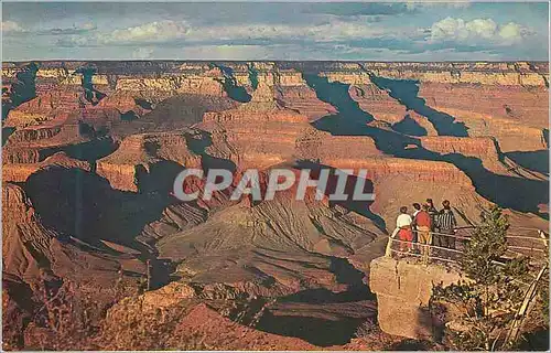 Moderne Karte Grand Canyon National Park Arizona Mather Point View