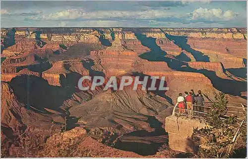 Moderne Karte Grand Canyon National Park Arizona Mather Point View