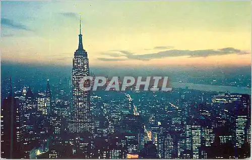 Moderne Karte New York City Empire State Building at Night