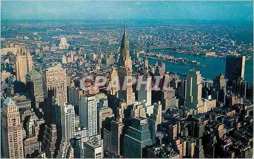 Moderne Karte Looking Northeast From Empire State Building Observatory New York City NY